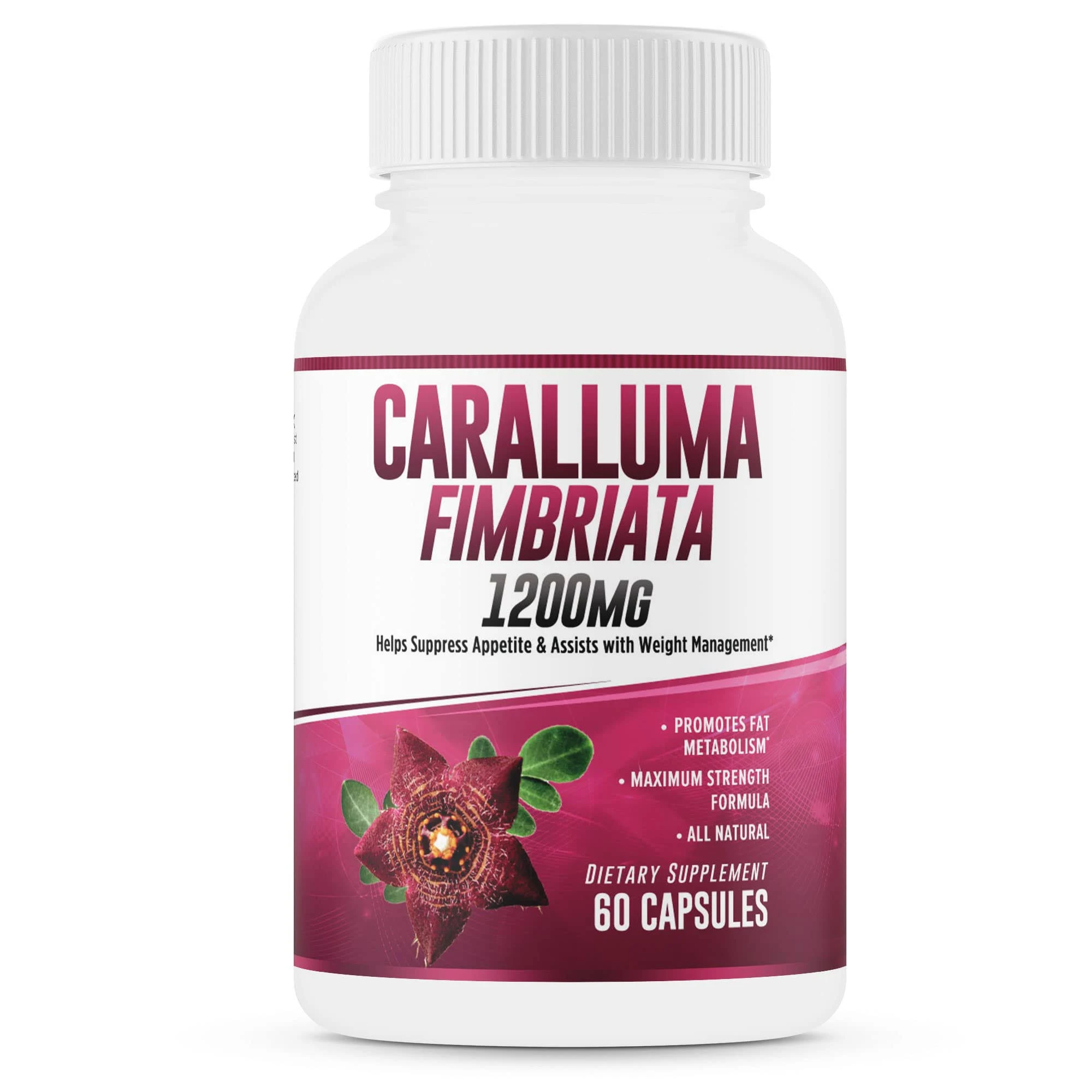 Pure Caralluma Fimbriata 1200mg Max Strength - Appetite Suppressant - 1 Month