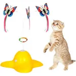 Interactive Cat Toy Butterfly - Funny Exercise Toy for Kittens - Glows in the...