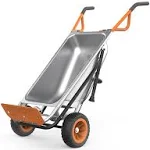 WORX 3-cu ft Steel Folding Yard Cart