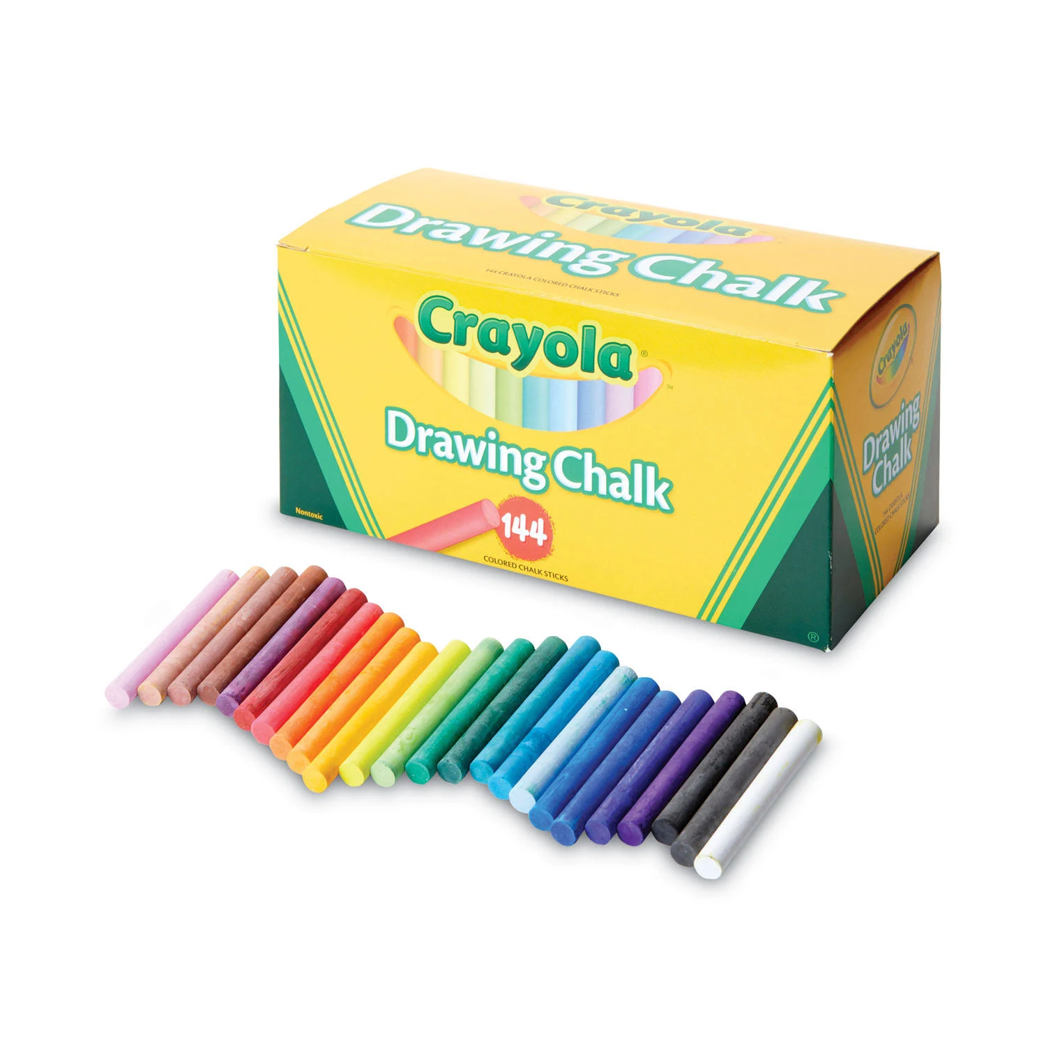 Assorted Colors Drawing Chalk box of 144