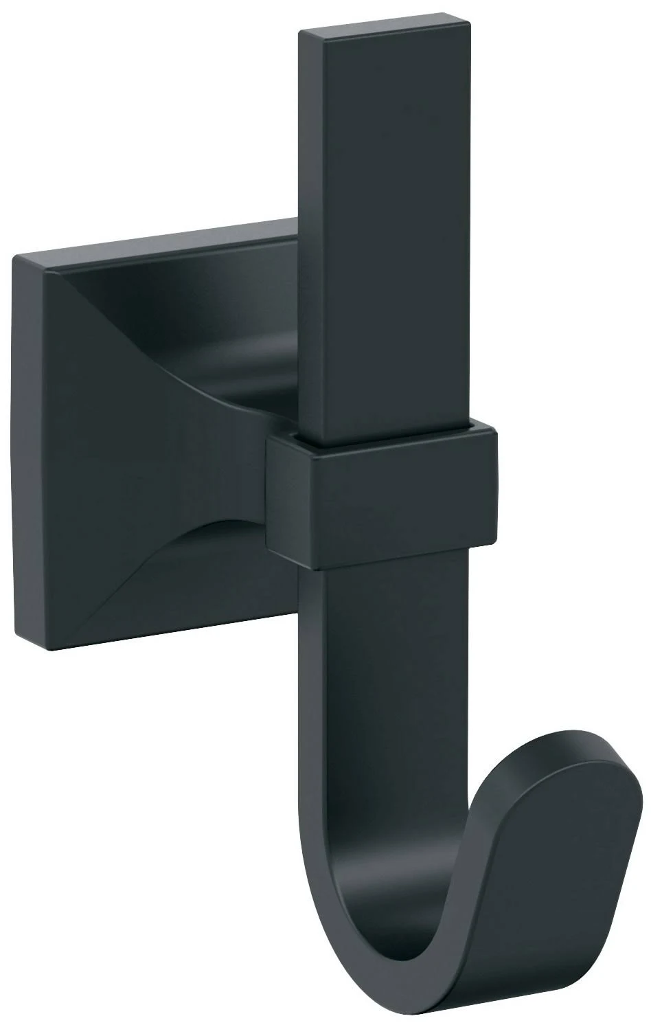 Amerock Burbank Single Prong Decorative Wall Hook - Matte Black