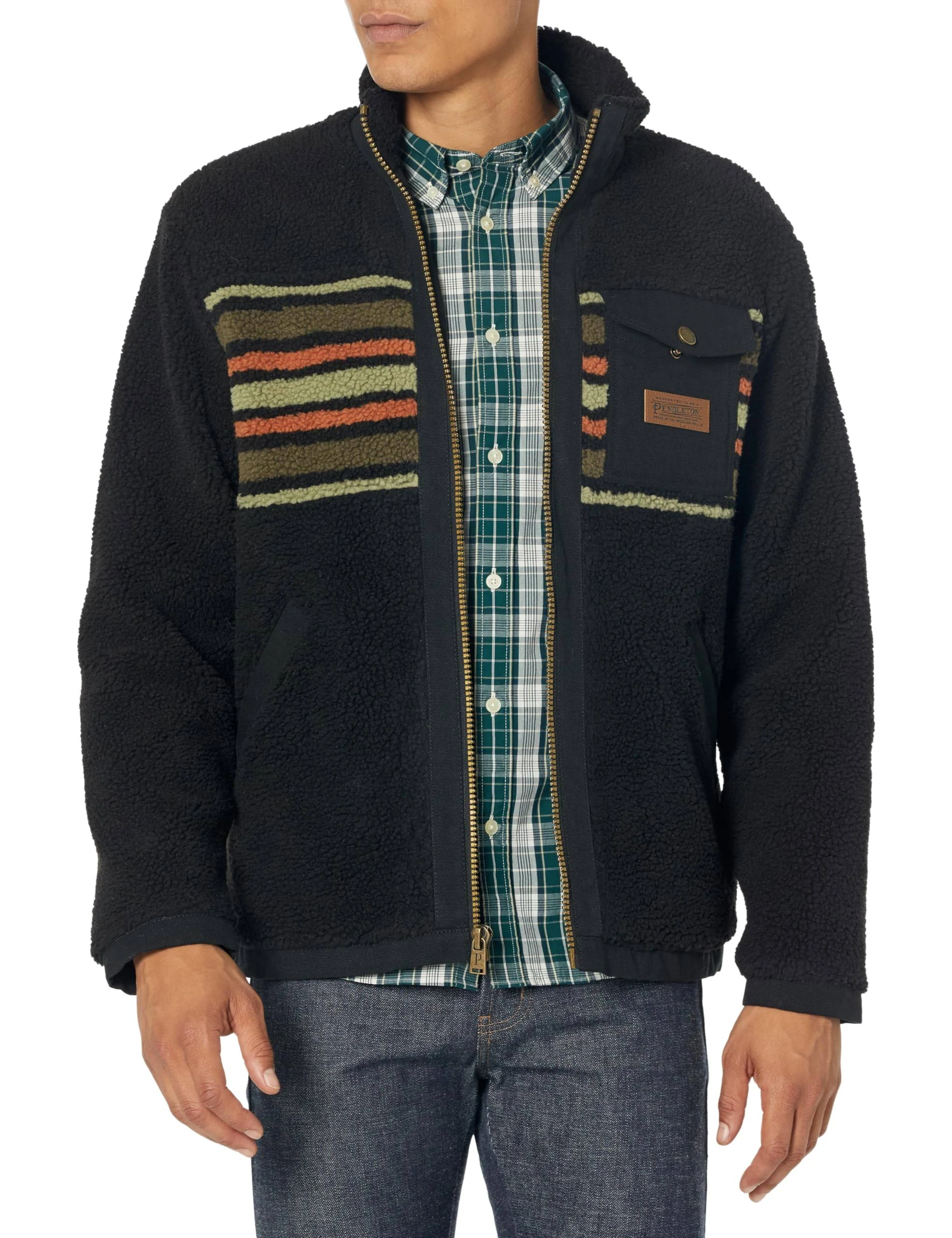 Pendleton Men's Lone Fir-stand Collar Zip