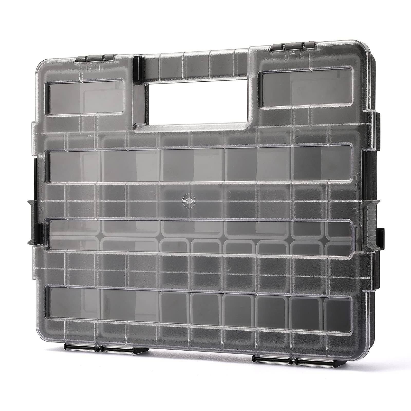 16.5inch Portable Storage Organizer With Double Secure Locks And 25 Removable Bi