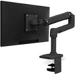 Ergotron – LX Premium Single Monitor Arm, VESA Desk Mount – for Monitors Up to 34 Inches, 7 to 25 lbs – Matte Black