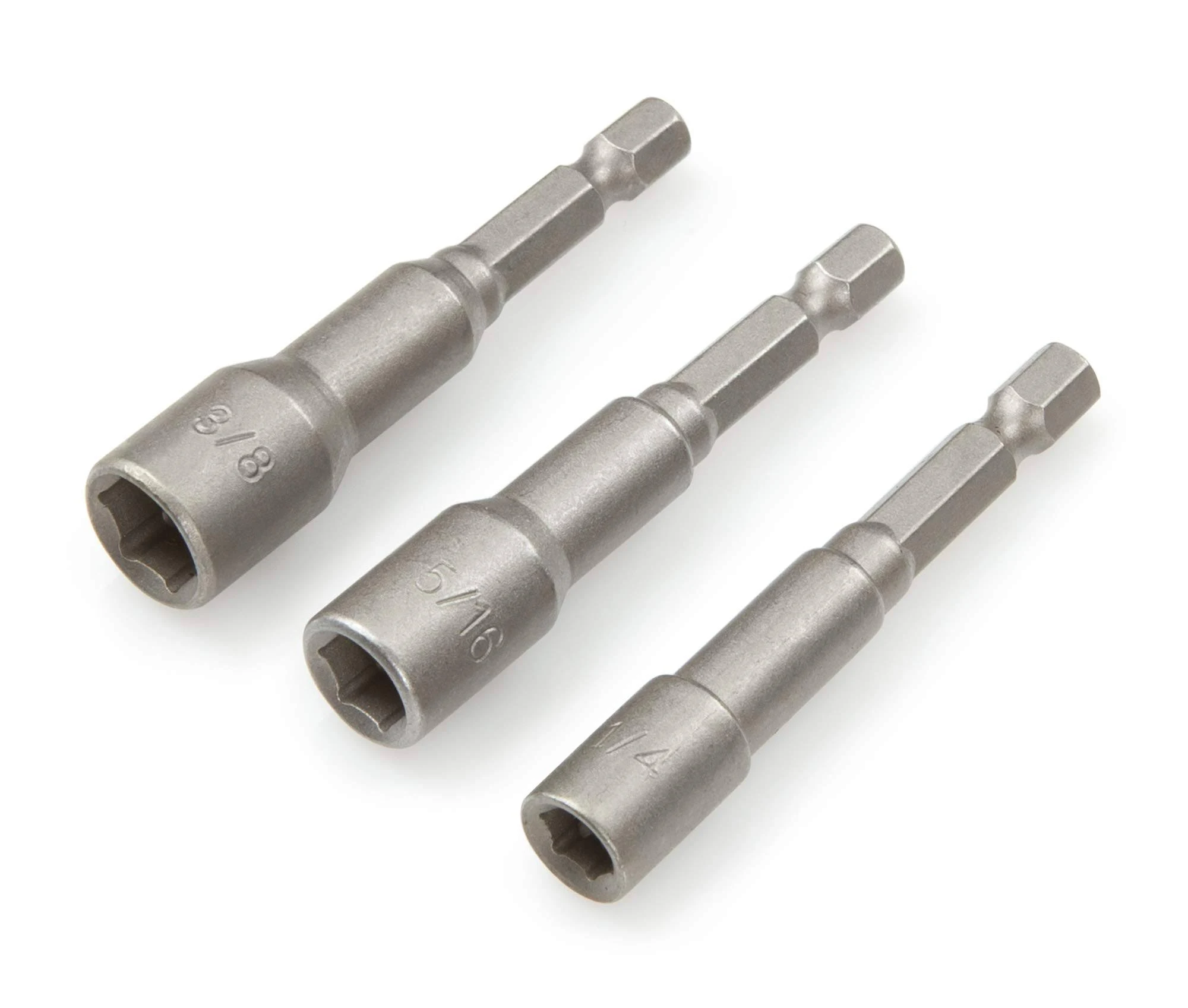 TEKTON Magnetic Nut Driver Bit Set, 3-Piece (1/4-3/8 in.) | 2906