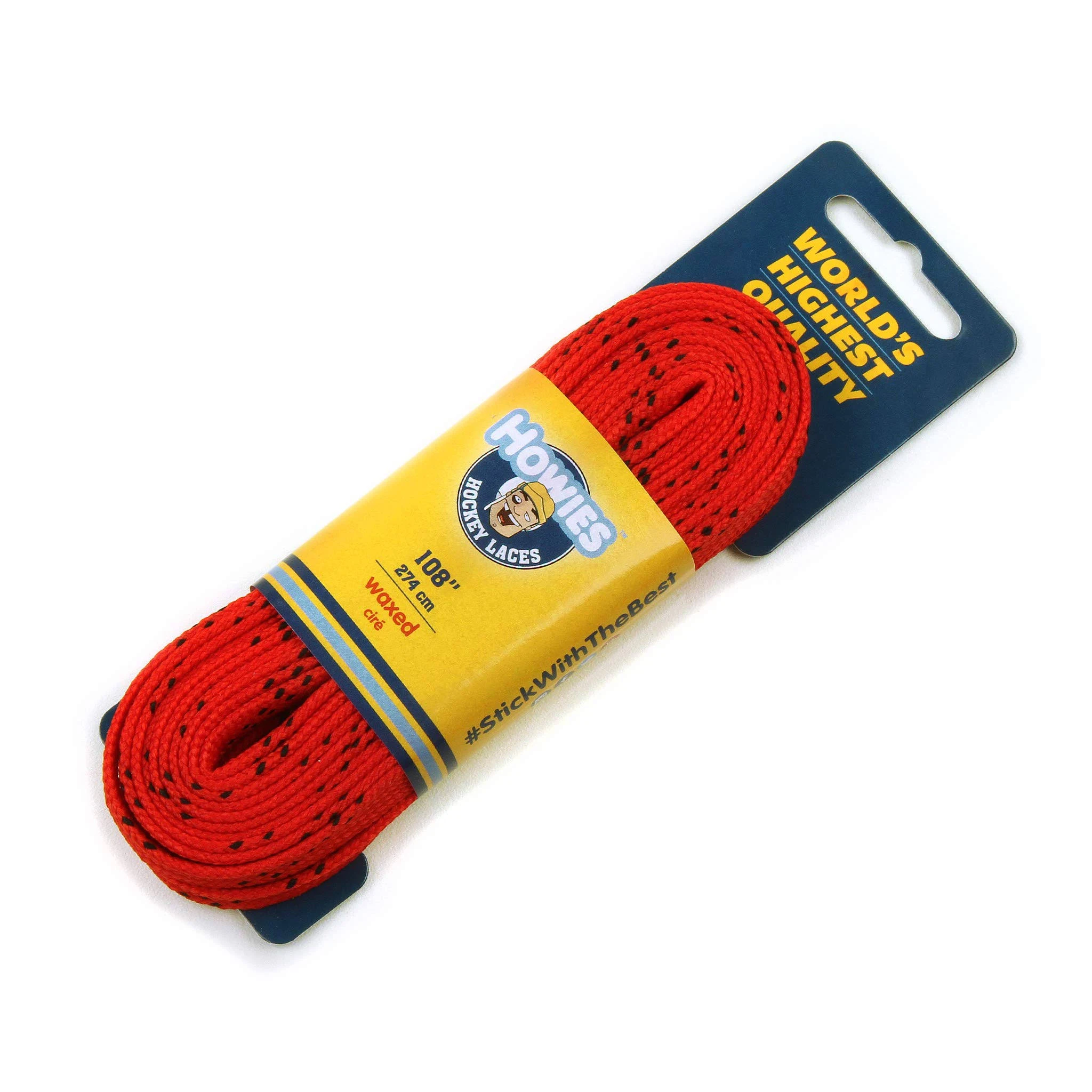 Howies Hockey Skate Laces - 1 Pack - Colored Wax (Choose Your Color) for Youth, Junior and Senior Skates. Premium Quality Used by Athletes of All Ages; Minor, Pro. Crafts