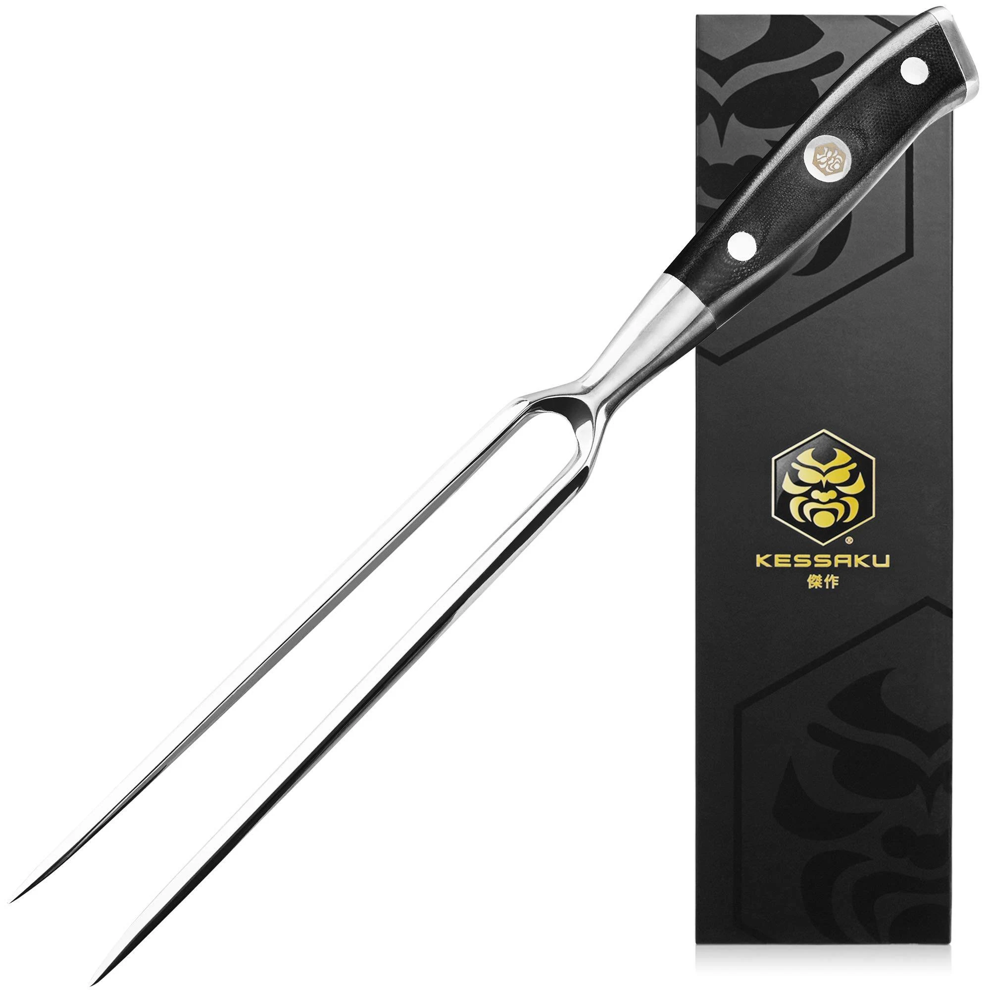 Kessaku 7&#034; Carving &amp; BBQ Meat Fork - Dynasty Series - HC Stainless Steel