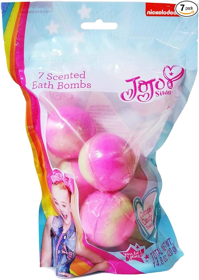 JoJo Siwa 7 Scented Bath Bombs (Cotton Candy)