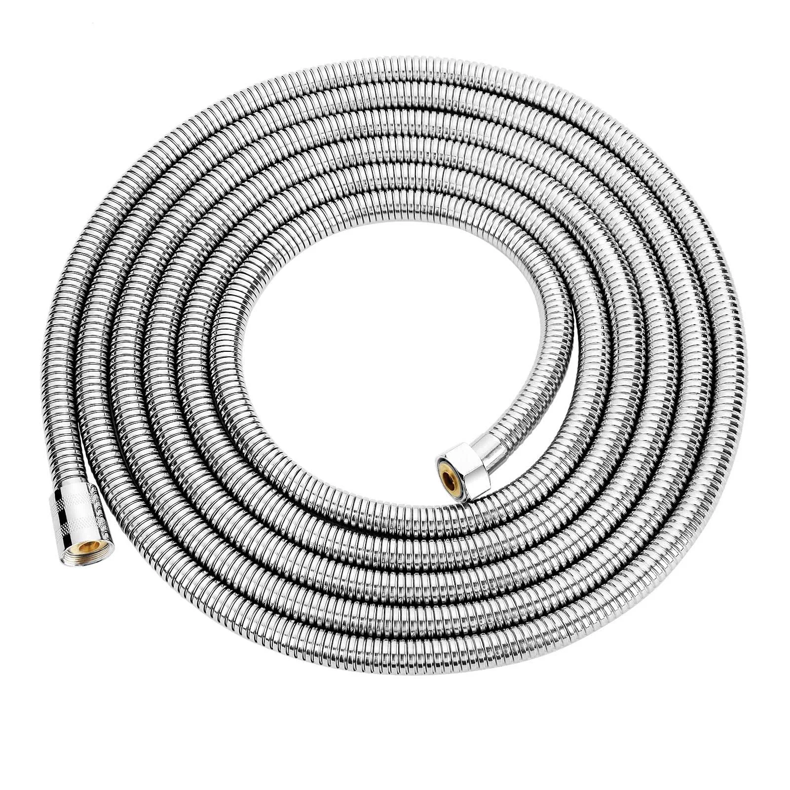 OIETON Shower Hose Extra Long 157Inches, Flexible Stainless Steel Handheld Shower Hose, Anti-explosion Anti-Kink Leakproof Hose, Universal Brass