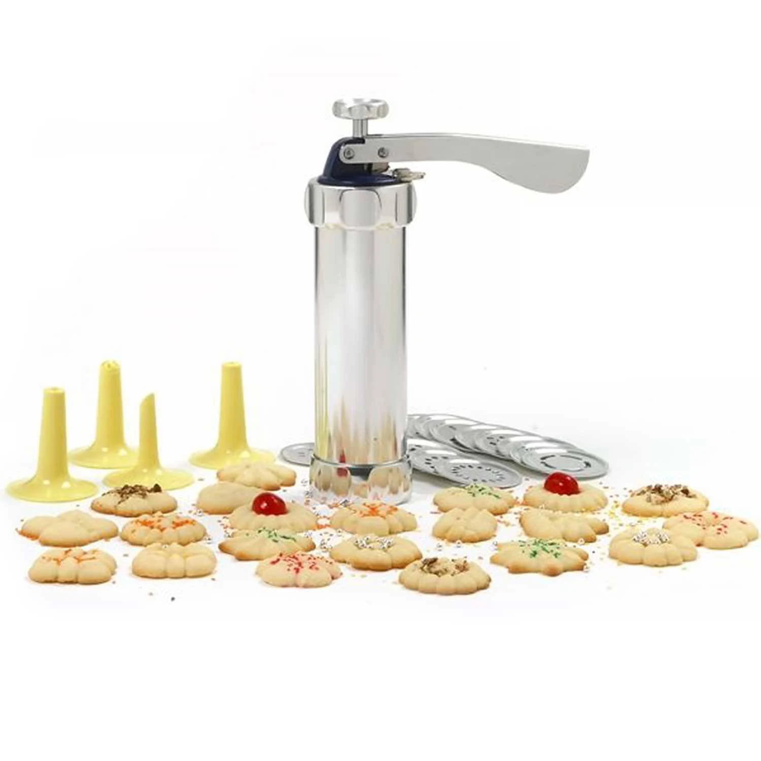 Norpro Deluxe Cookie Press with Icing Gun, 8.5in/21.5cm and holds 1.25c/10oz