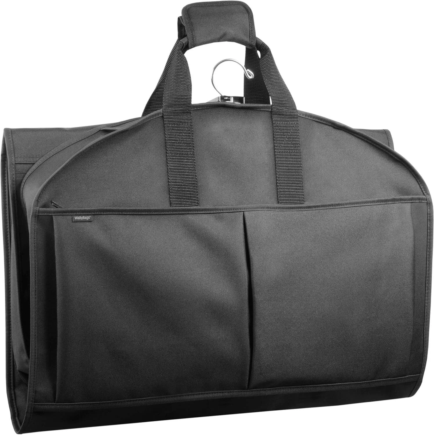 WallyBags 48-Inch Carry On Garment Bag with Pockets, Black