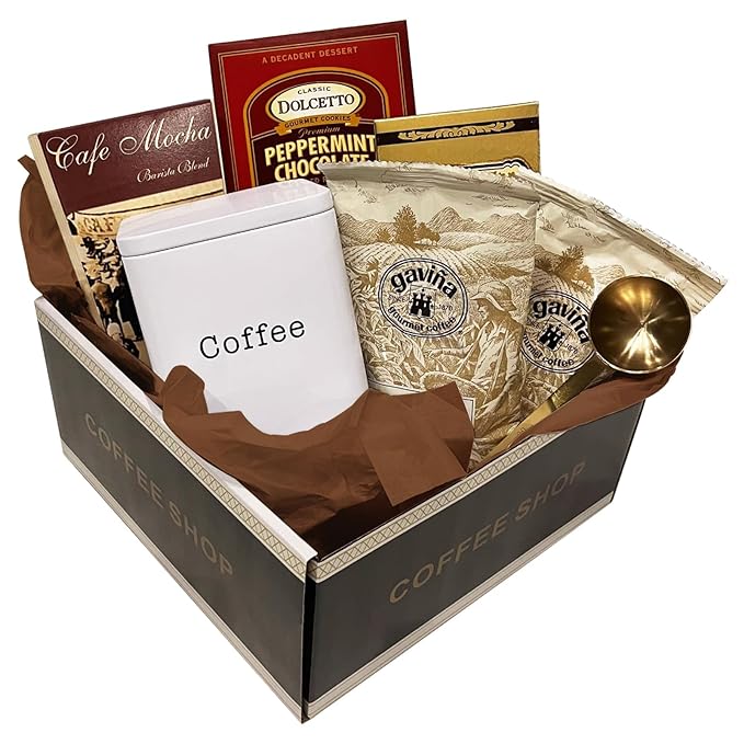 Christmas Coffee Gift Box - Gourmet Coffee Gift Basket - Holiday Coffee Gift ...