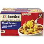 Jimmy Dean Breakfast Bowl, Meat Lovers - 8 bowls, 56 oz