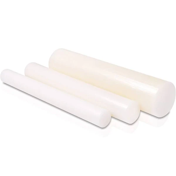 Nylon 6/6 Plastic Round Rod 1" Diameter, 12" Length - White Color