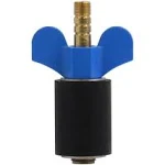 Winter Rubber Plug with Valve for 1-1/4 Inch Pipe, or 1 Inch Socket Fitting with Blow Thru Stem