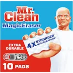 Mr. Clean Magic Eraser Extra Durable, Cleaning Pads with Durafoam, 10 Count