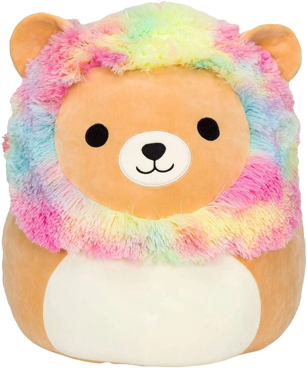 Plush Leonard The Rainbow Mane Lion - Ultra Soft Stuffed Animal Plush 