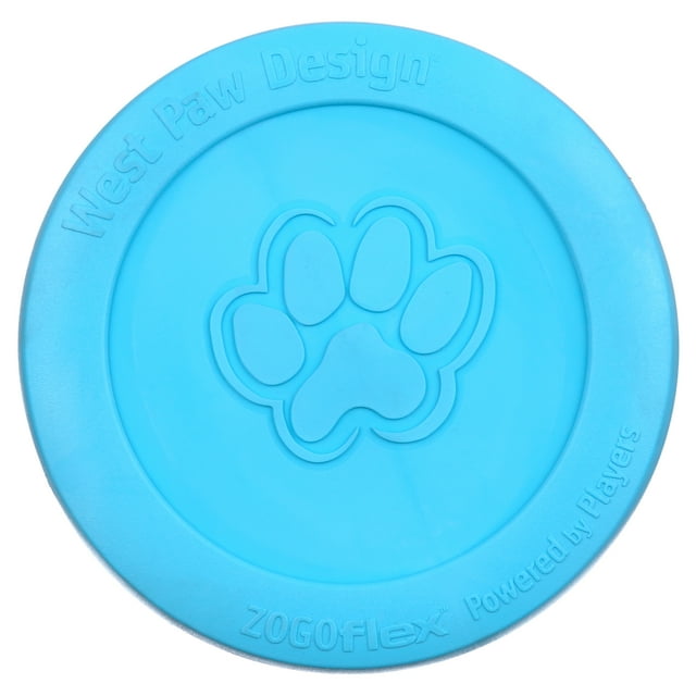 West Paw Zogoflex Zisc Large 8.5" Dog Toy Aqua