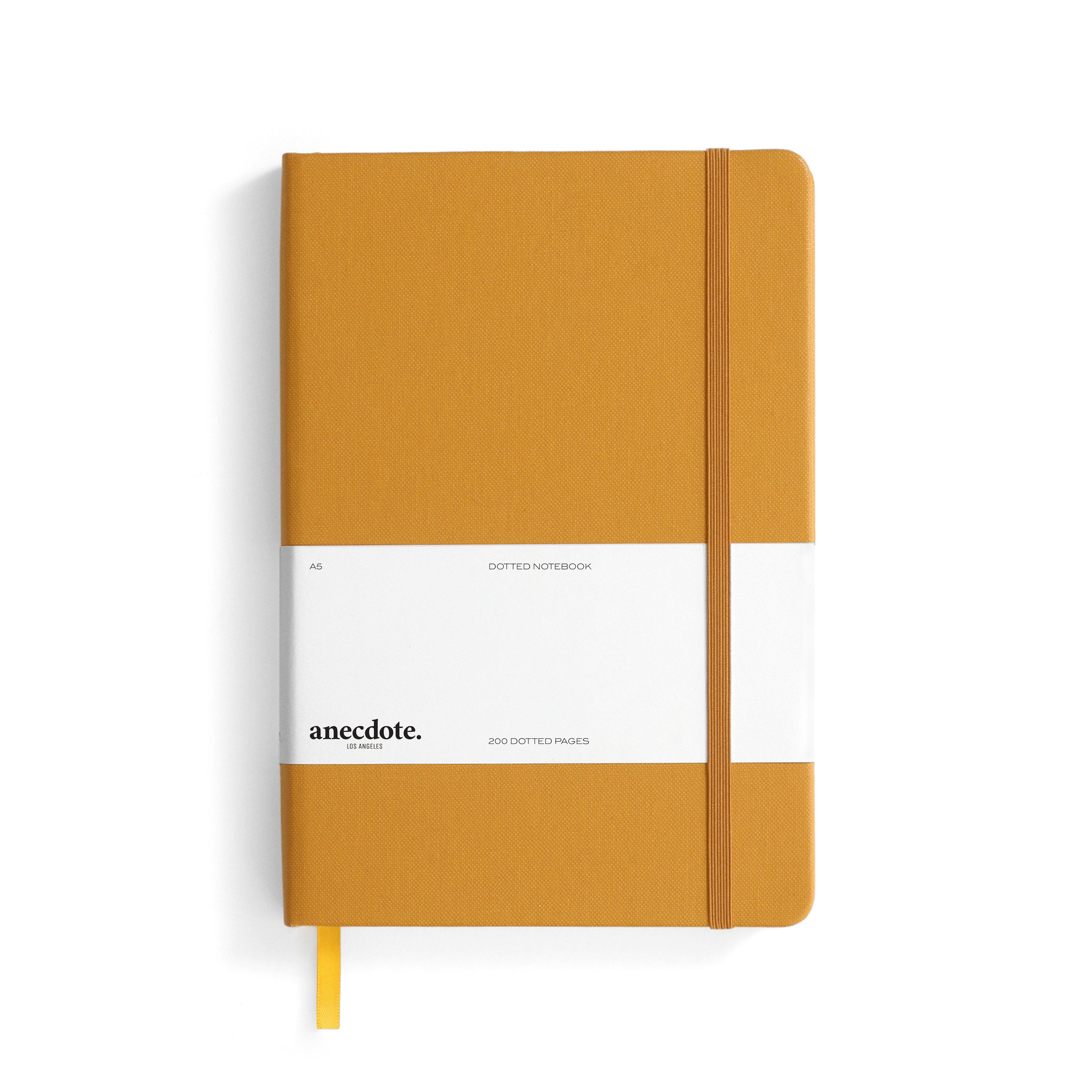 Hardcover Dotted Journal with Thick 100 gsm College Ruled Paper A5 size (8.3 inches x 5.4 inches) - Daily Writing Notebook Journal for Travel, School and Office Use - Diary Journal for Women and Men - Mustard