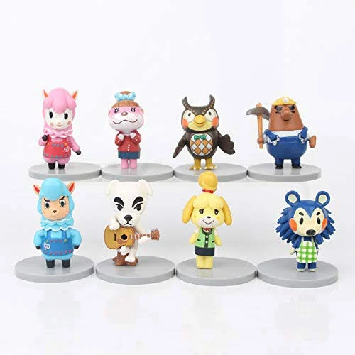 8 Pcs Animal Action Figures Kids Toys Cake Toppers Collection Playset