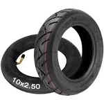 10x2.50 Tire + Inner Tube Set for 6” RIM 10" Scooter Wheels Electric Scooter Swagcycle Hover Board Smart Self Balancing Electric Scooters 36V 48V 400W 500W 800W Hub Motor