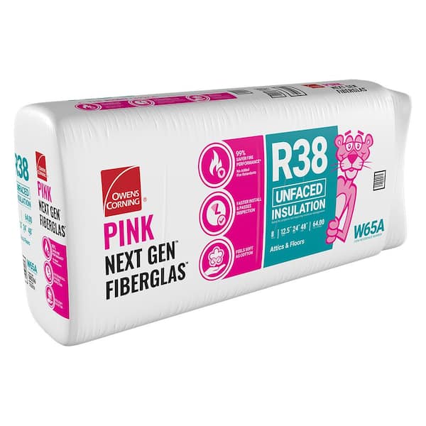 Owens Corning R- 38 Attic 42.67-sq ft Kraft Faced Fiberglass Batt Insulation (16-in W x 48-in L) Individual Pack 1 total-PieceOwens Corning R- 38 Attic 42.67-sq ft Kraft Faced Fiberglass Batt Insulation (16-in W x 48-in L) Individual Pack 1 total-Piece