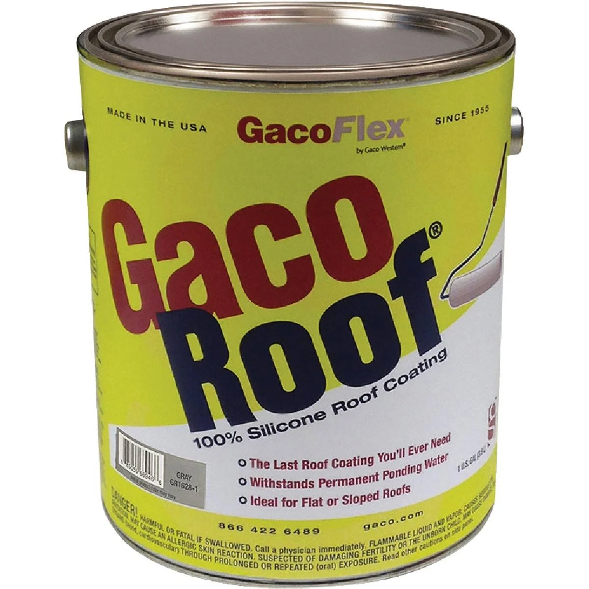 GacoFlex Gray Silicone Roof Coating 1 Gal