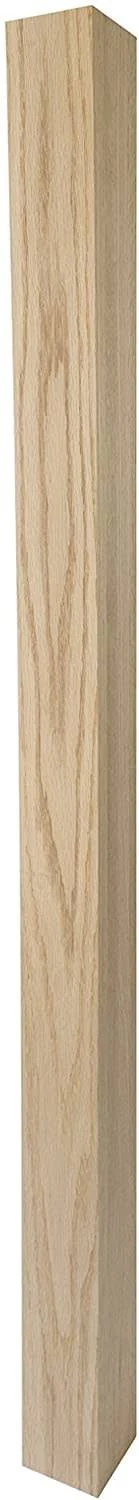 300 - Blank Newel - 3" x 48" - Simple Modern Design (Red Oak)