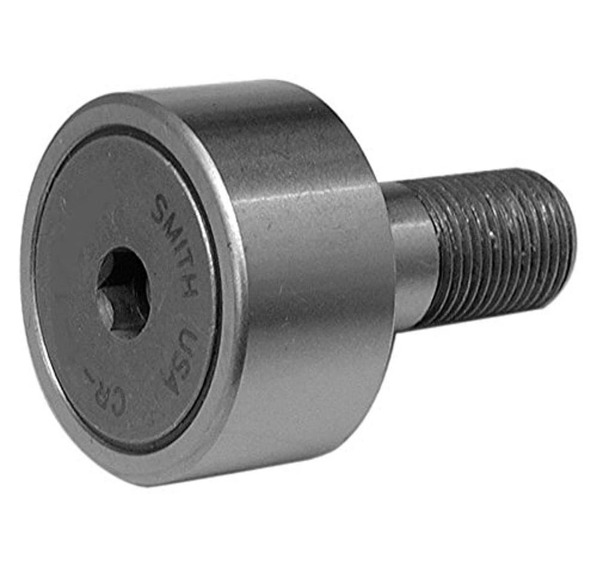 Smith Bearing CR-3-XB Cam Follower Needle Roller Bearing, Regular Stud with Hex-Drive Socket, Sealed, 3.000"