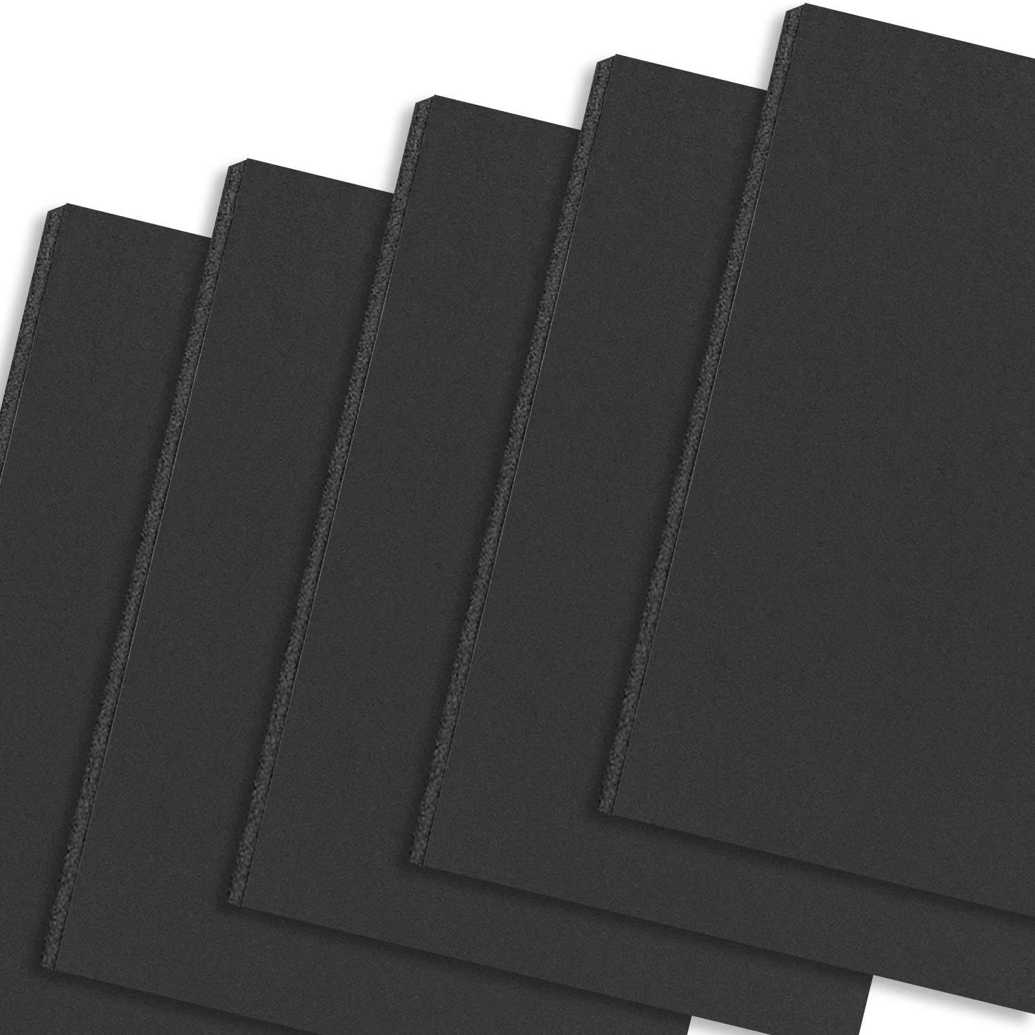 Mat Board Center Premium Black Foam Core Board - 18x24 Inches, 3/16" Thick - 10 Pack, Acid-Free - Ideal for Mounting, Crafts, Art, and Presentations