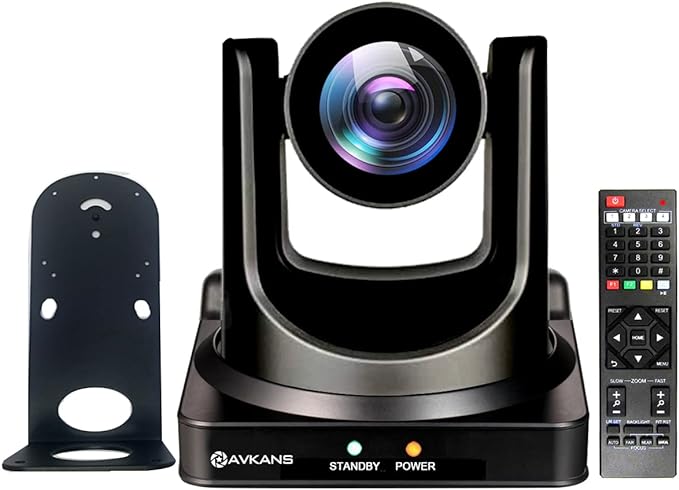 AVKANS PTZ Camera 20X HDMI PTZ Camera with IP Live Streaming for Church Worship Live Events PoE Support 3ch-HDMI SDI USB