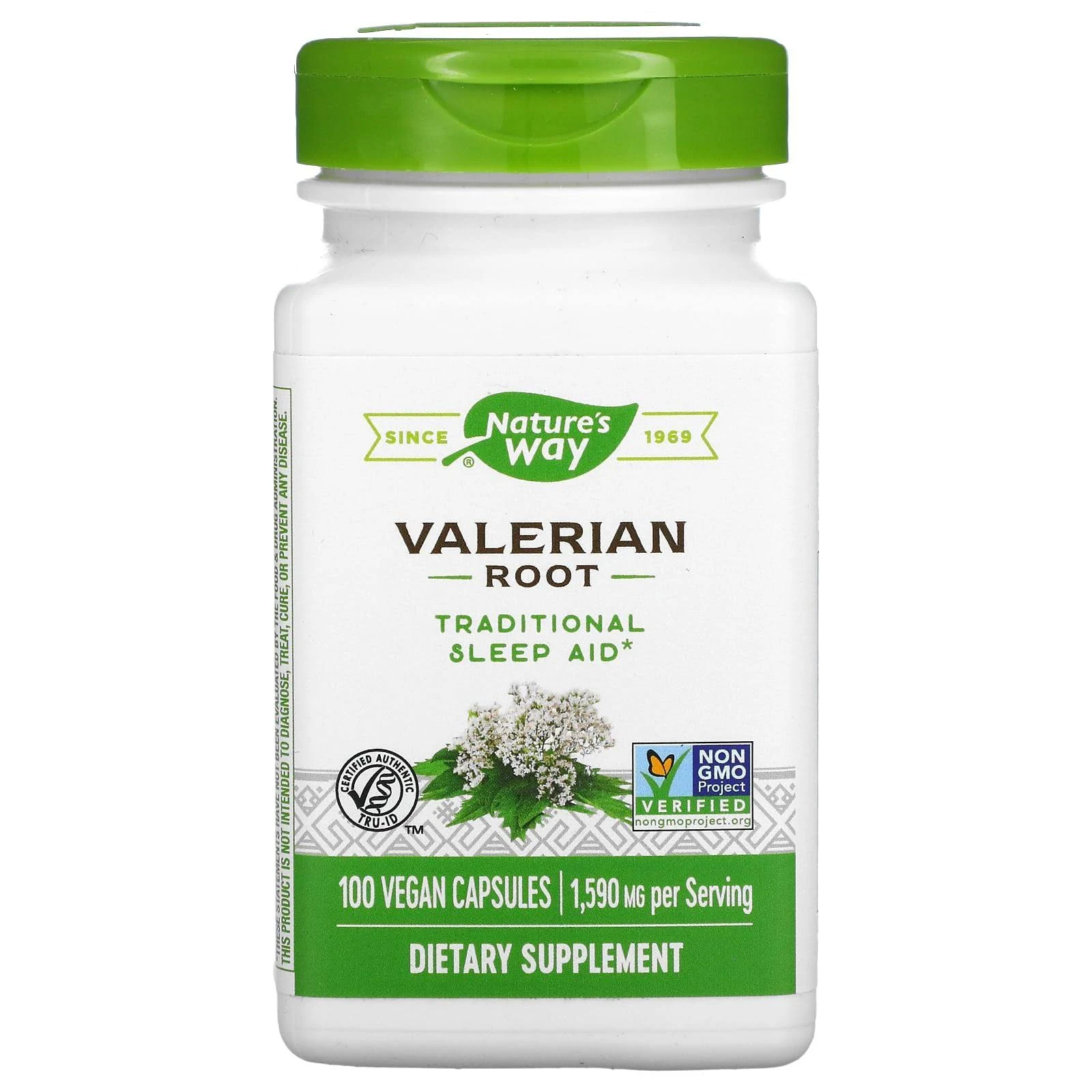 Nature's Way Valerian Root - Traditional Sleep Support* - Valerian Root Capsules - Gluten Free & Vegan - 100 Capsules