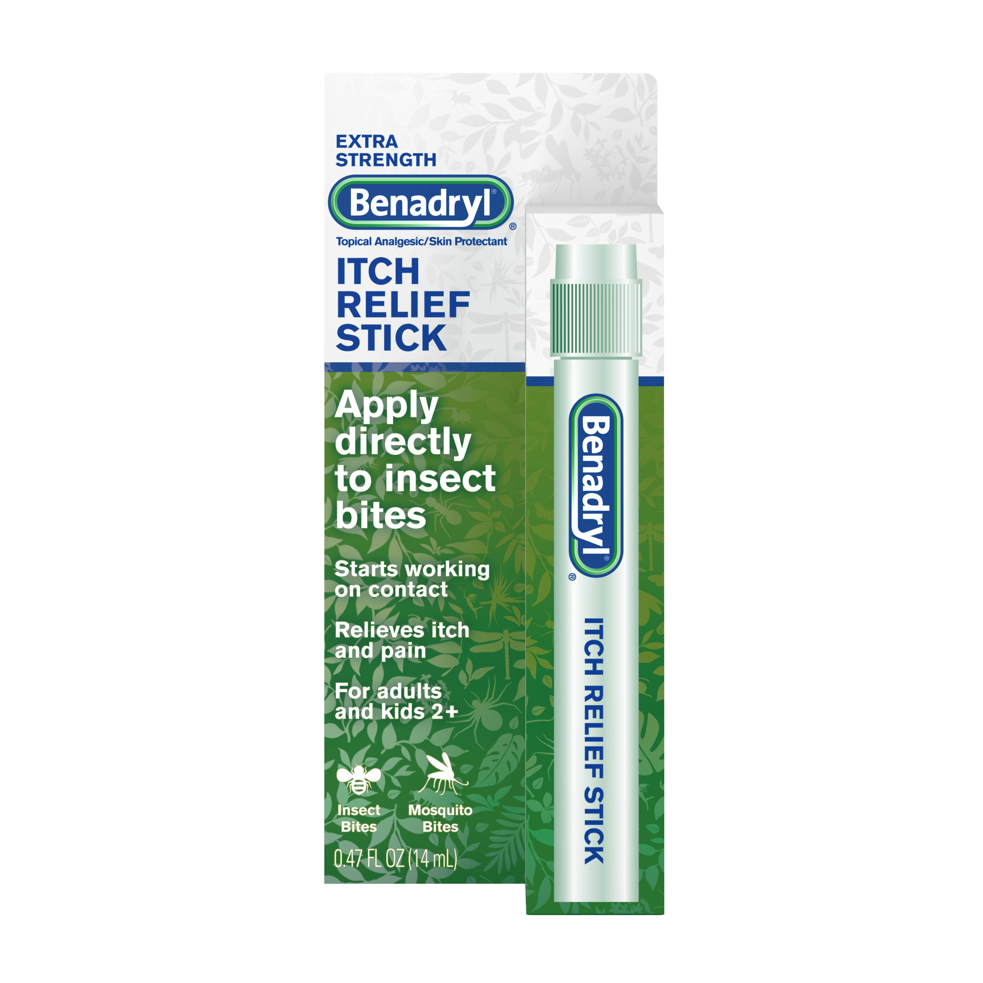 Benadryl Extra Strength Itch Relief Stick, 0.47 Oz