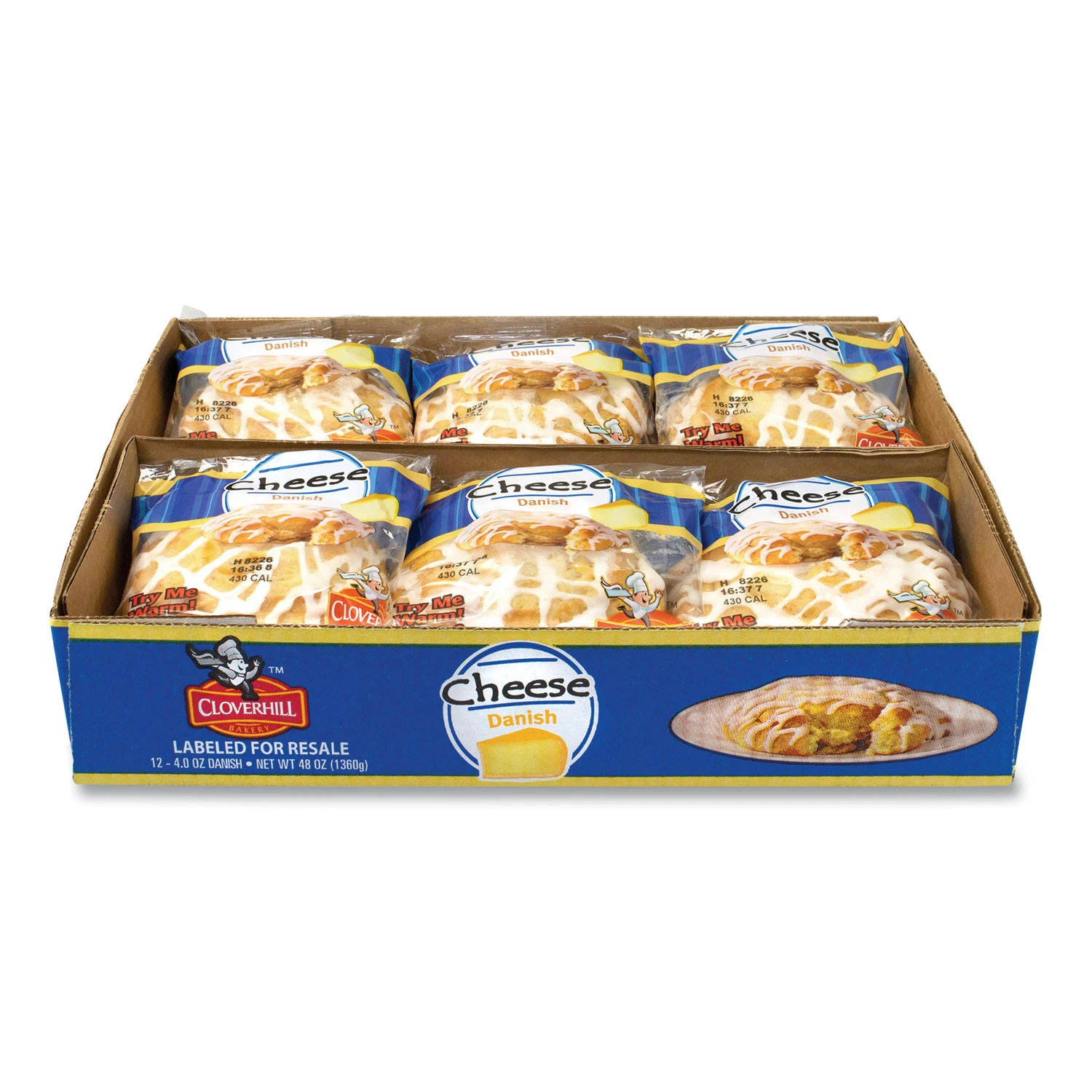 Cloverhill Original Cheese Danish 12/Pack (900-00172)