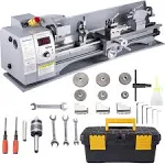 VEVOR Metal Lathe 210x800 Mini Lathe Machine 2500 RPM Variable Speed Change 850W Precision Metal Working Lathe with Brushless Motor