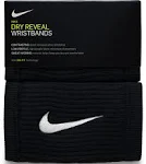 Nike Dri Fit Reveal Doublewide Wristbands - Black/Grey/White