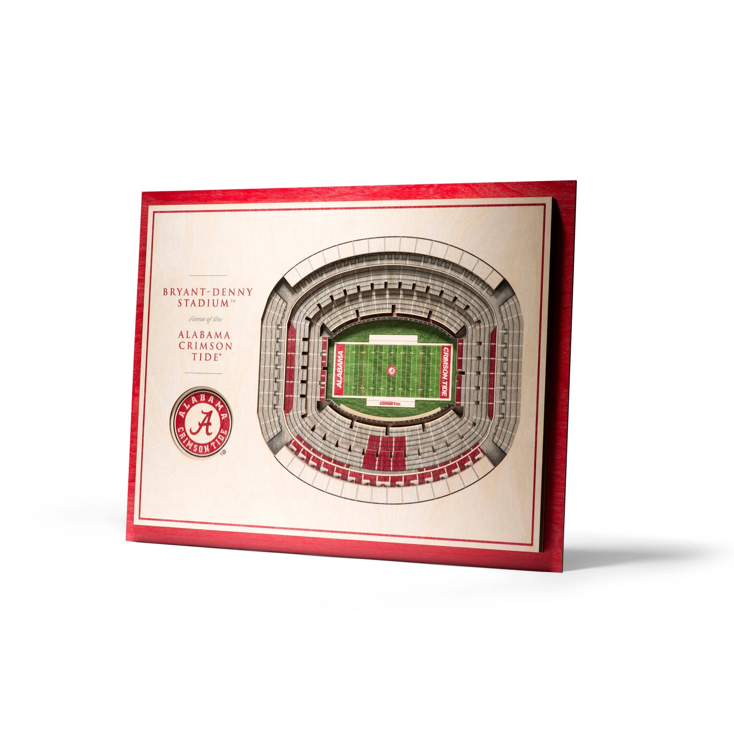 Alabama Crimson Tide 3D Stadium Wall Art