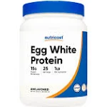 Nutricost Egg White Protein Powder 1lb (Unflavored) - Non-GMO, Gluten Free