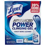 Lysol Brand Disinfectant Toilet Bowl Cleaner, 4 Count