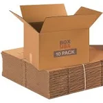 Box USA Medium Moving Boxes (Pack of 10) for Packing, Shipping, Moving and Storage