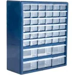 42 Compartment Organizer Desktop or Wall Mount Container For Hardware Plastic