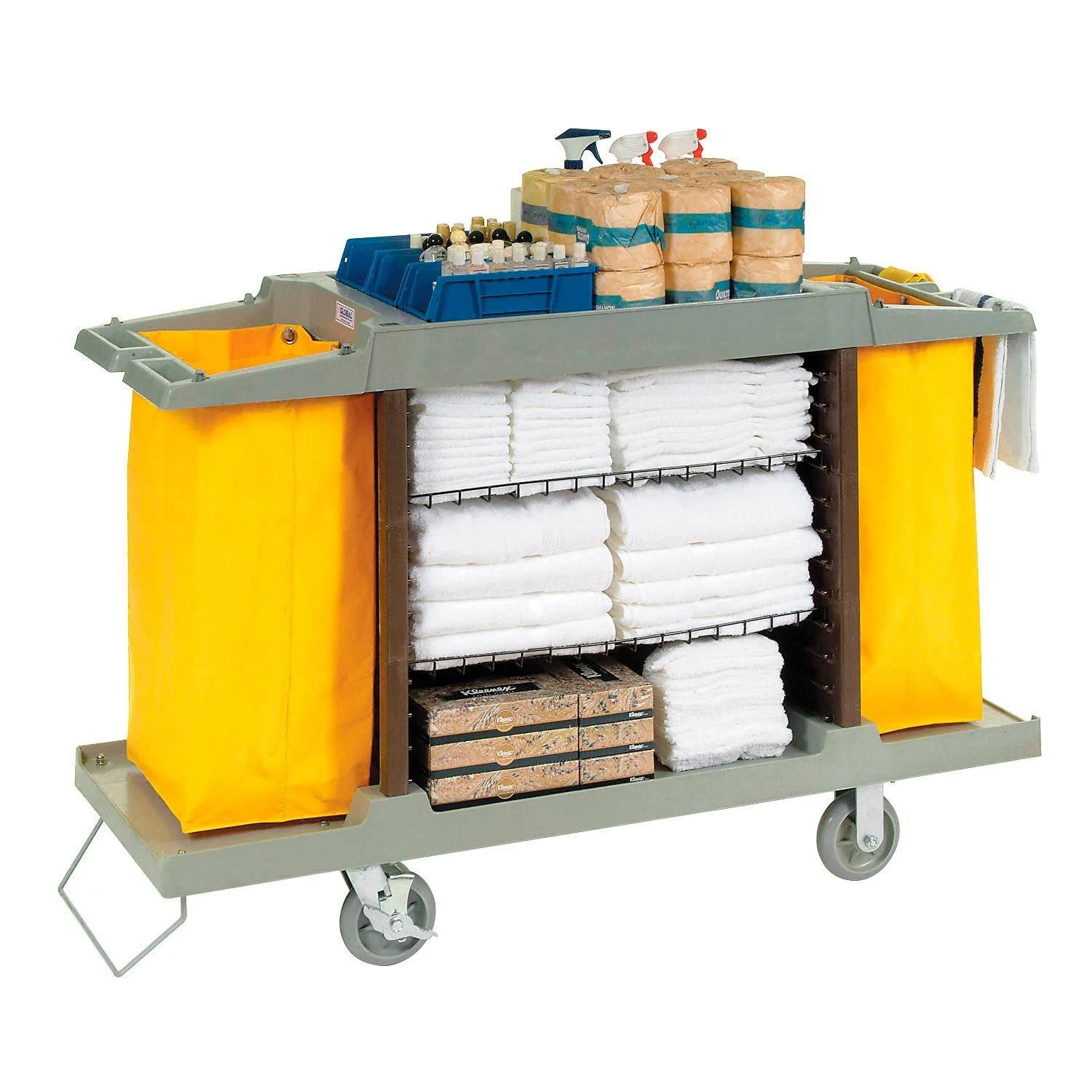 Global Industrial 603575 Hotel Cart, Housekeeping Cart