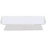 Universal UNV43314 3.7 in. 1/3-Cut Hanging File Folder Plastic Index Tabs - Clear (50/Pack)