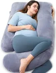 Momcozy Pregnancy Pillows, U Shaped Full Body Maternity Pillow with Removable Cover