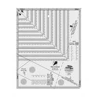 Creative Grids Turbo 4-Patch Template Quilt Ruler - CGRDH3