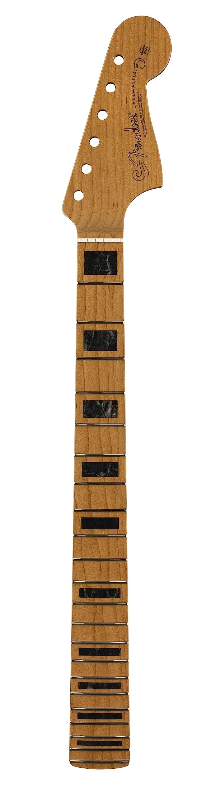 Fender Roasted Jazzmaster Neck, Block, 22 Med Jumbo Frets, 9.5&#034; Radius, Modern C