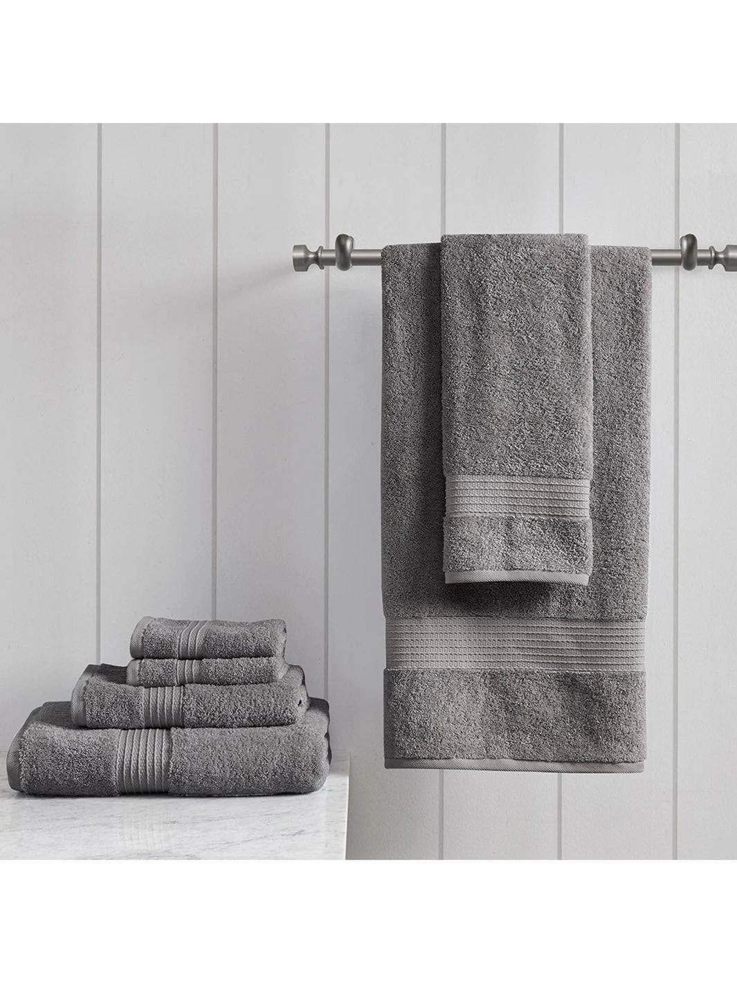 Madison Park 100% Organic Cotton 6-piece Bath Towel Set