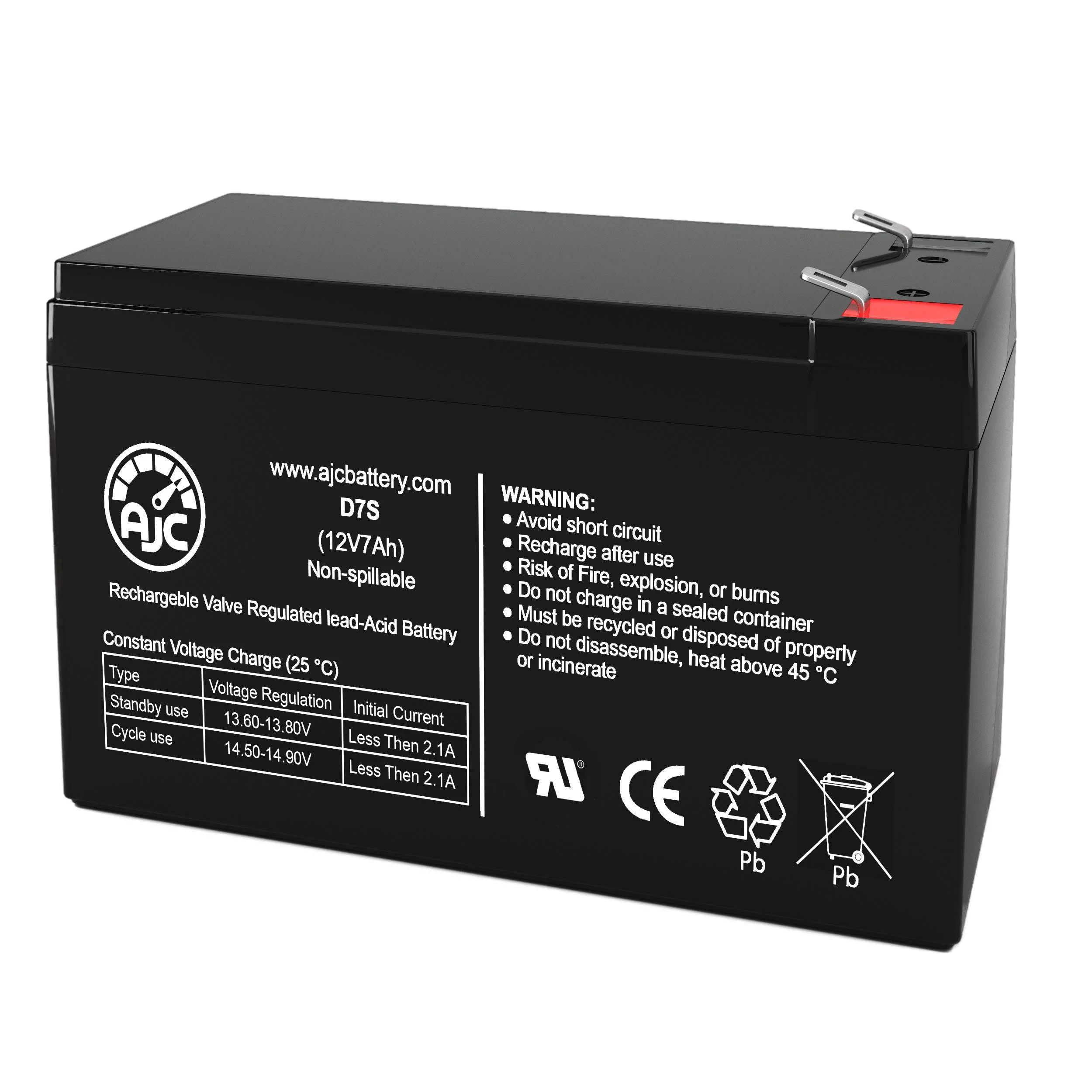 Leoch DJW12-7.2 12V 7Ah Sealed Lead Acid Replacement Battery