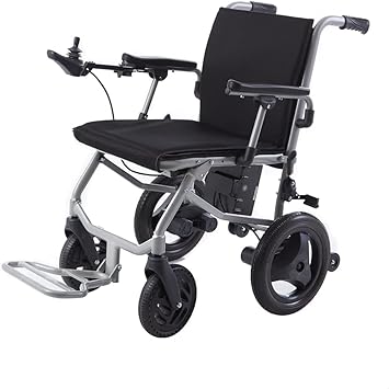 Rubicon DX04 World's Lightest (only 30lbs) Foldable Electric Wheelchair - Travel Size - Airline Approved - User Friendly - 10 mi Cruise Range - Ships from USA - Serviced in USA