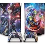 Skin Sticker for PS5 Console Controller Disc Edition NO1 Faceplate Decal